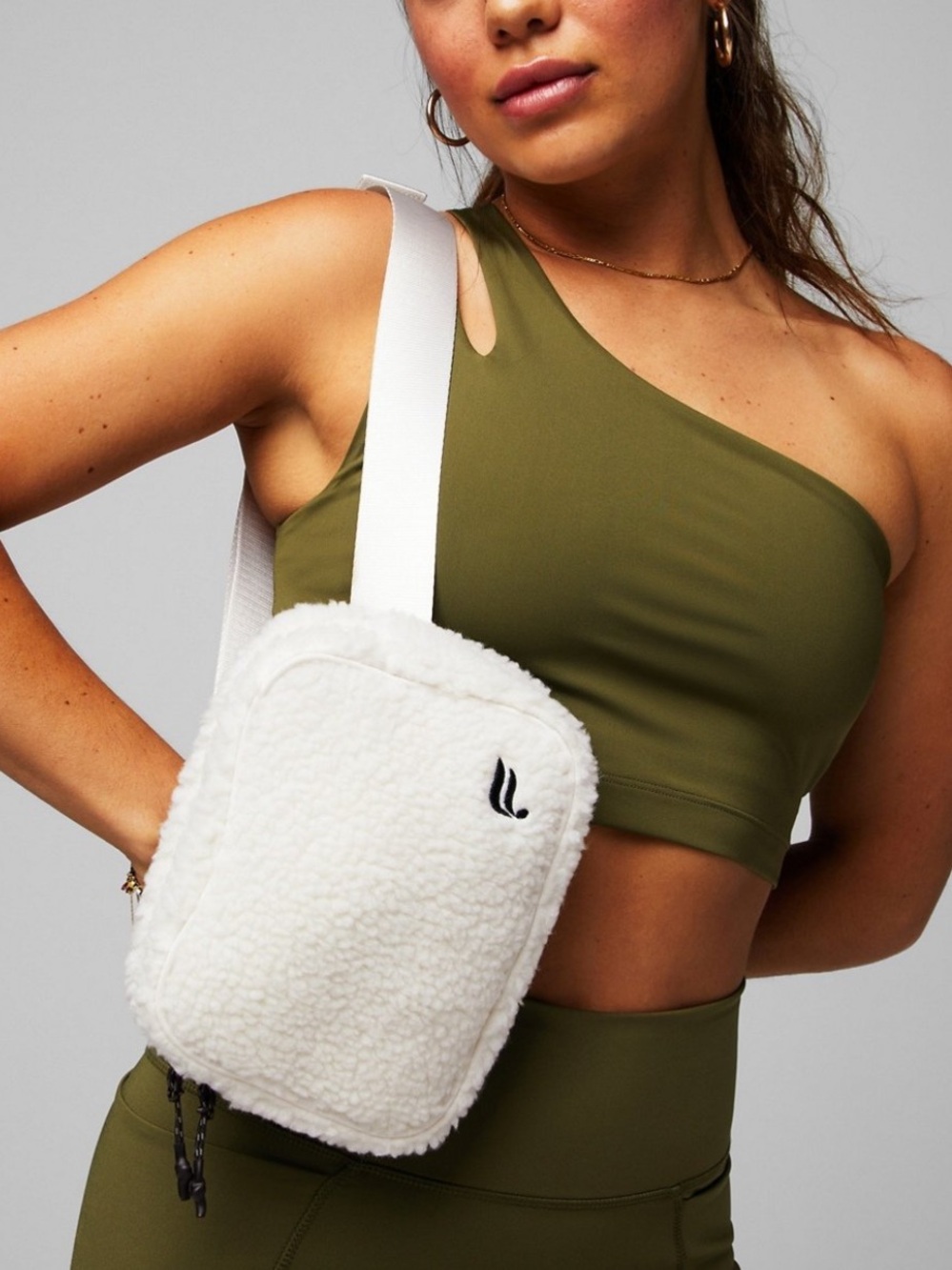 Fabletics The Belt Bag Teddy Bone NWT